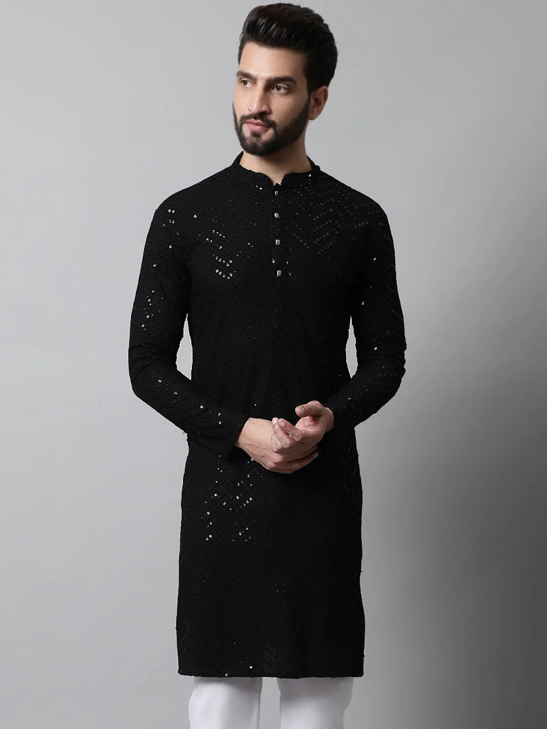 Black Mens Kurta: Stylish Indian Kurta for Men Online