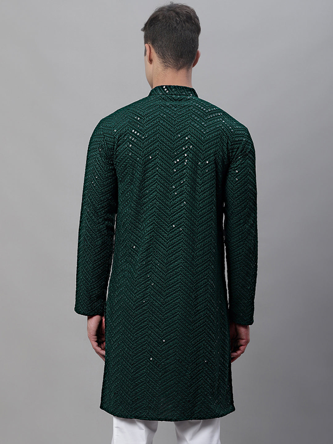 Olive Green Mens Kurta: Cotton Indian Kurta for Men