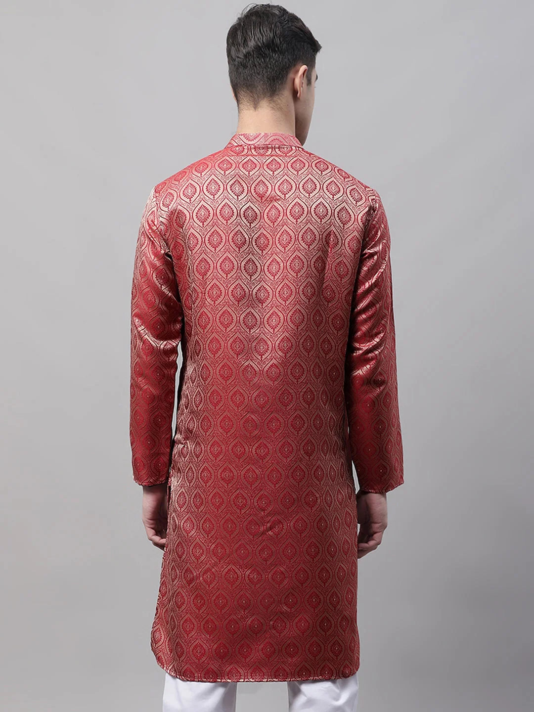 Maroon Cotton Men's Kurta: Stylish Indian Kurta for Men