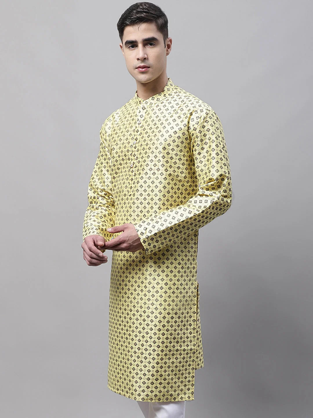 Yellow Indian Kurta for Men | Cotton Men's Kurta Collection
