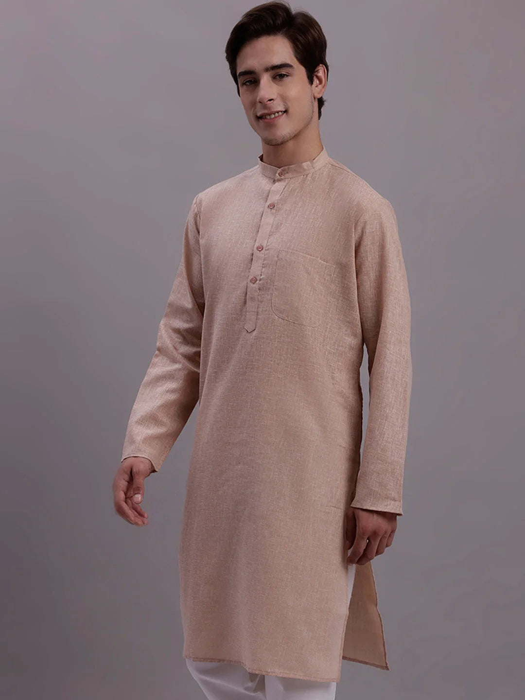Solid Cotton Men's Kurta | Indian Kurta for Men Online