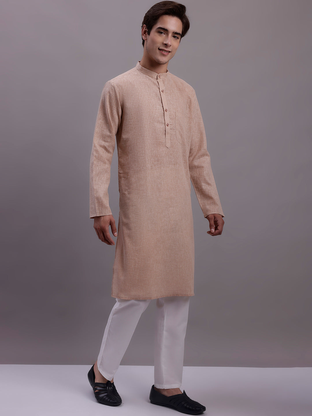 Solid Cotton Men's Kurta | Indian Kurta for Men Online