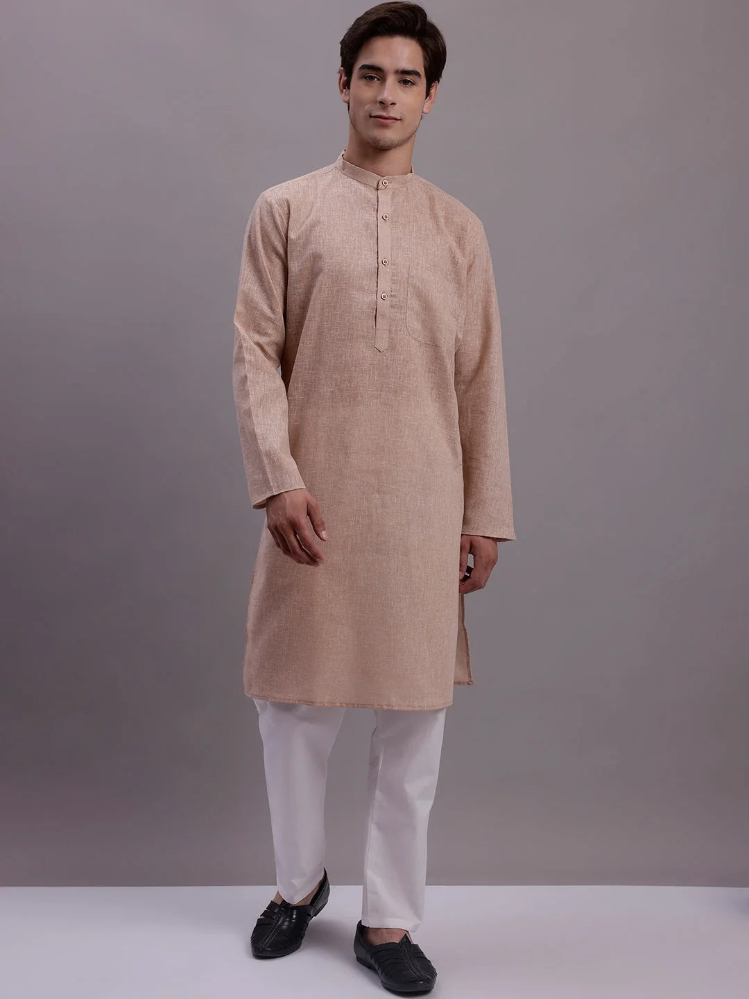 Solid Cotton Men's Kurta | Indian Kurta for Men Online