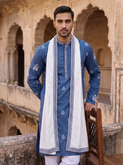 Embroidered & Sequin Kurta With Dupatta ( KO D 5091Teal )
