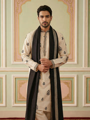 Embroidered & Sequin Kurta & Dupatta ( KO D 5091White ) [FF] [M16-18 & N16-18]