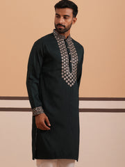 Silk Blend Sequins Embroidered Kurta and Dupatta Set ( KO D 5320 D 5320Olive ) [FF] [Q11-12]