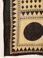 Stylum Women's Black Printed Cotton A-Line Kurta Palazzo Dupatta Set (KPDBLACKDIMI)