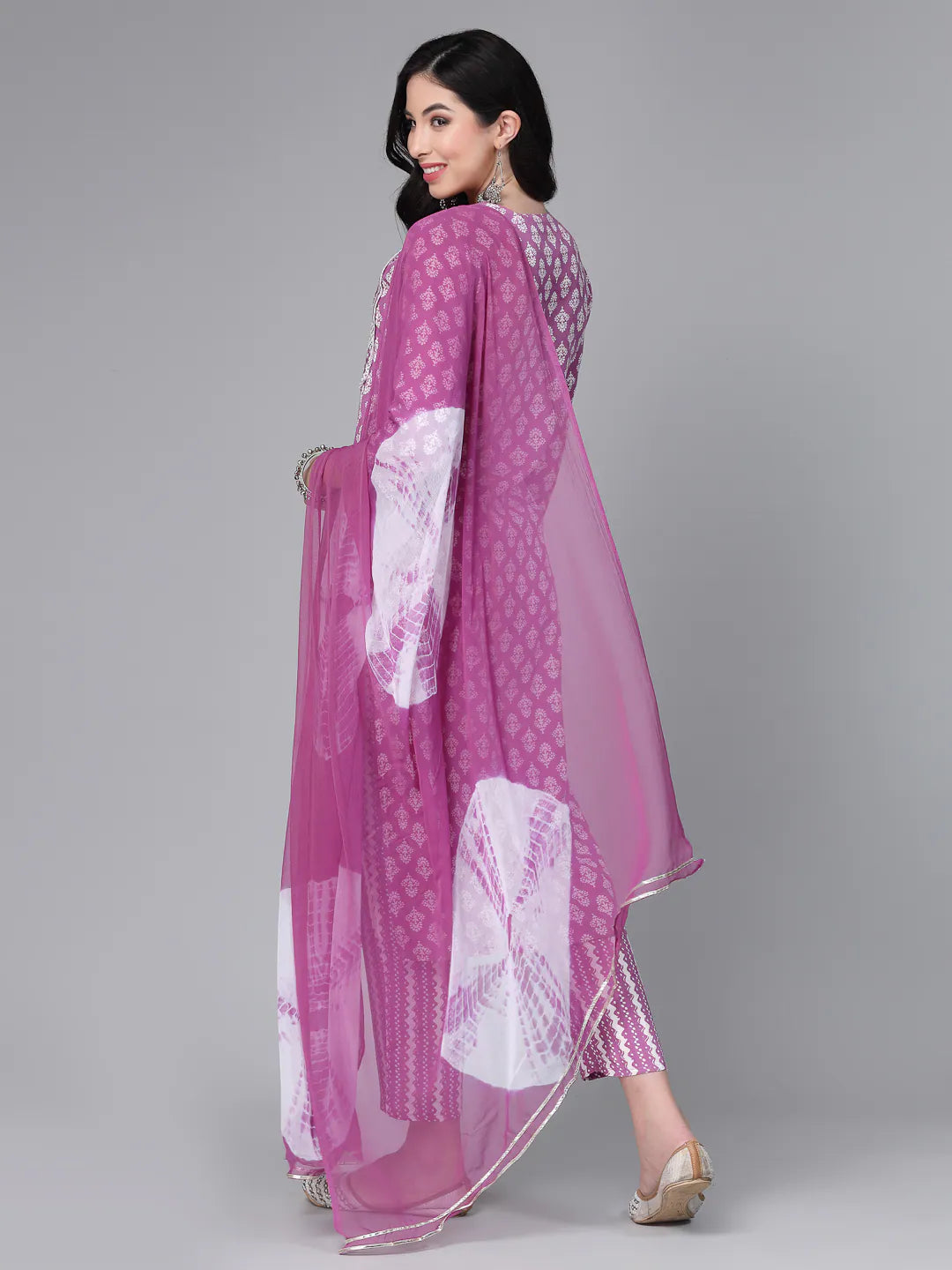 Embroidered Rayon Kurta Pant Dupatta Set | Women's Kurta Sets