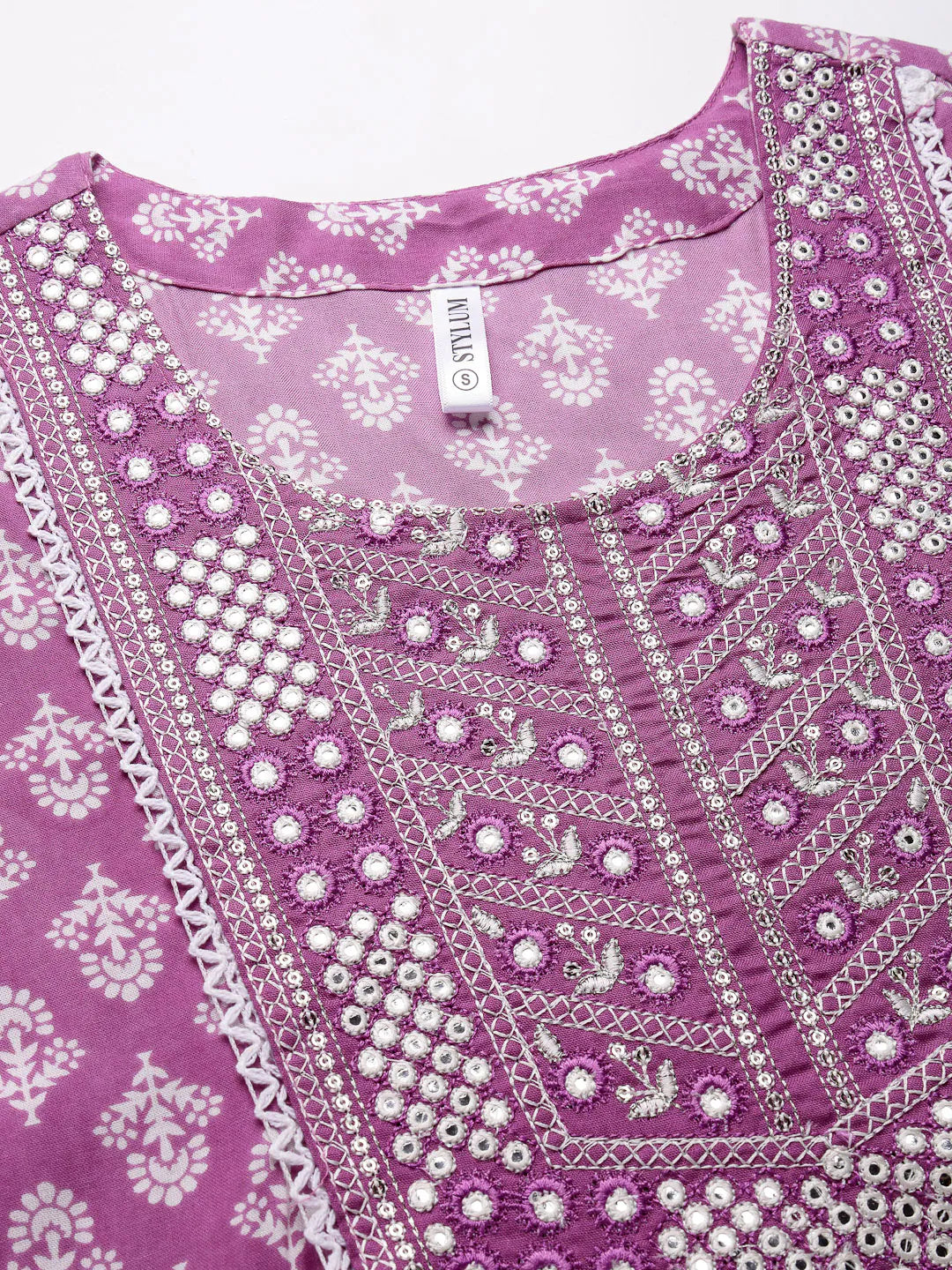 Embroidered Rayon Kurta Pant Dupatta Set | Women's Kurta Sets