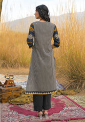 Stylum Women's Mustard Striped Printed Cotton Straight Kurta Pant Dupatta Set (KPDMUSTULTRA)