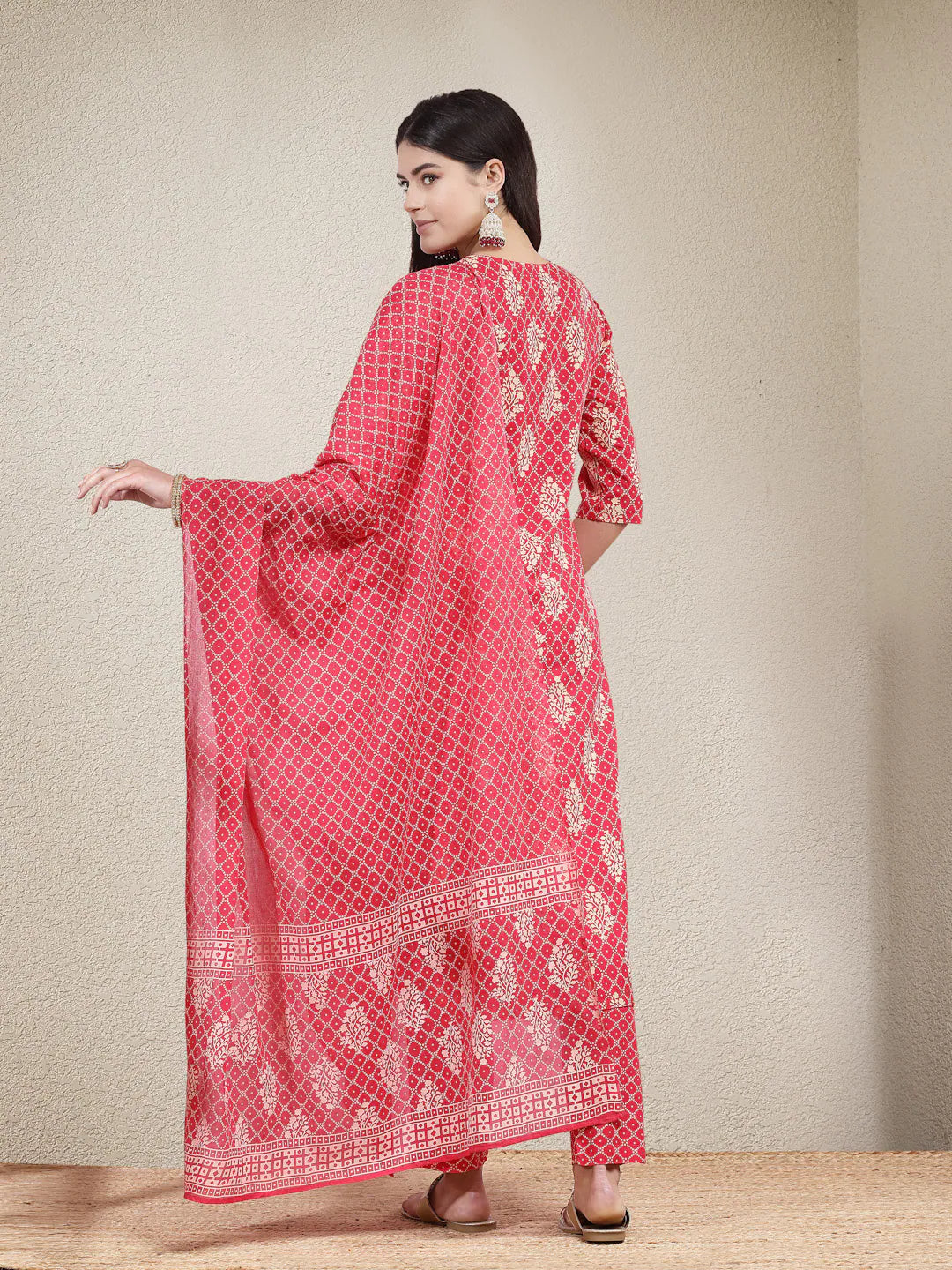 Printed Kurta Pant Dupatta Set | Indian Kurta Sets
