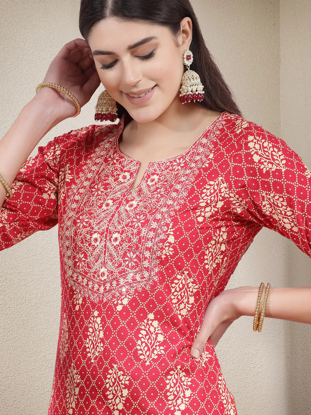 Printed Kurta Pant Dupatta Set | Indian Kurta Sets