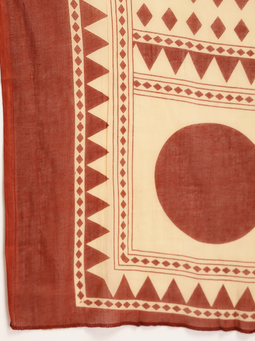 Women's Red Printed Cotton A-Line Kurta Palazzo Dupatta Set (KPDREDDIM