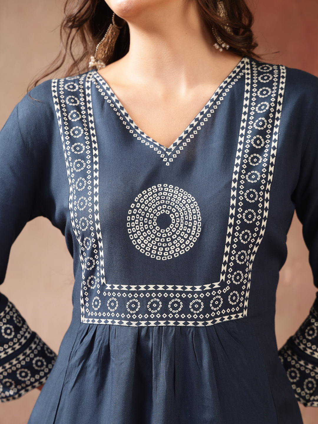 Women's Teal Solid Cotton A-Line Kurta Palazzo Dupatta Set (KPDTEALSNI
