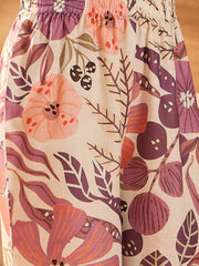 Stylum Women's Multicolor Floral Printed Cotton Blend Kurta Palazzo Set (KPMULTIPITU)