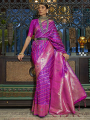 Women's Blend Grey Woven Design Designer Saree With Blouse Piece-KRDHYA287006
