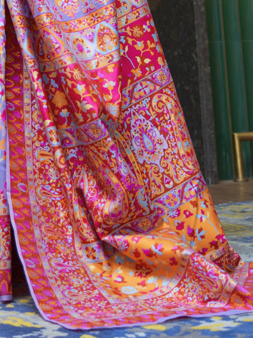 Lavender Cotton Saree | Indian Sarees with Blouse Piece