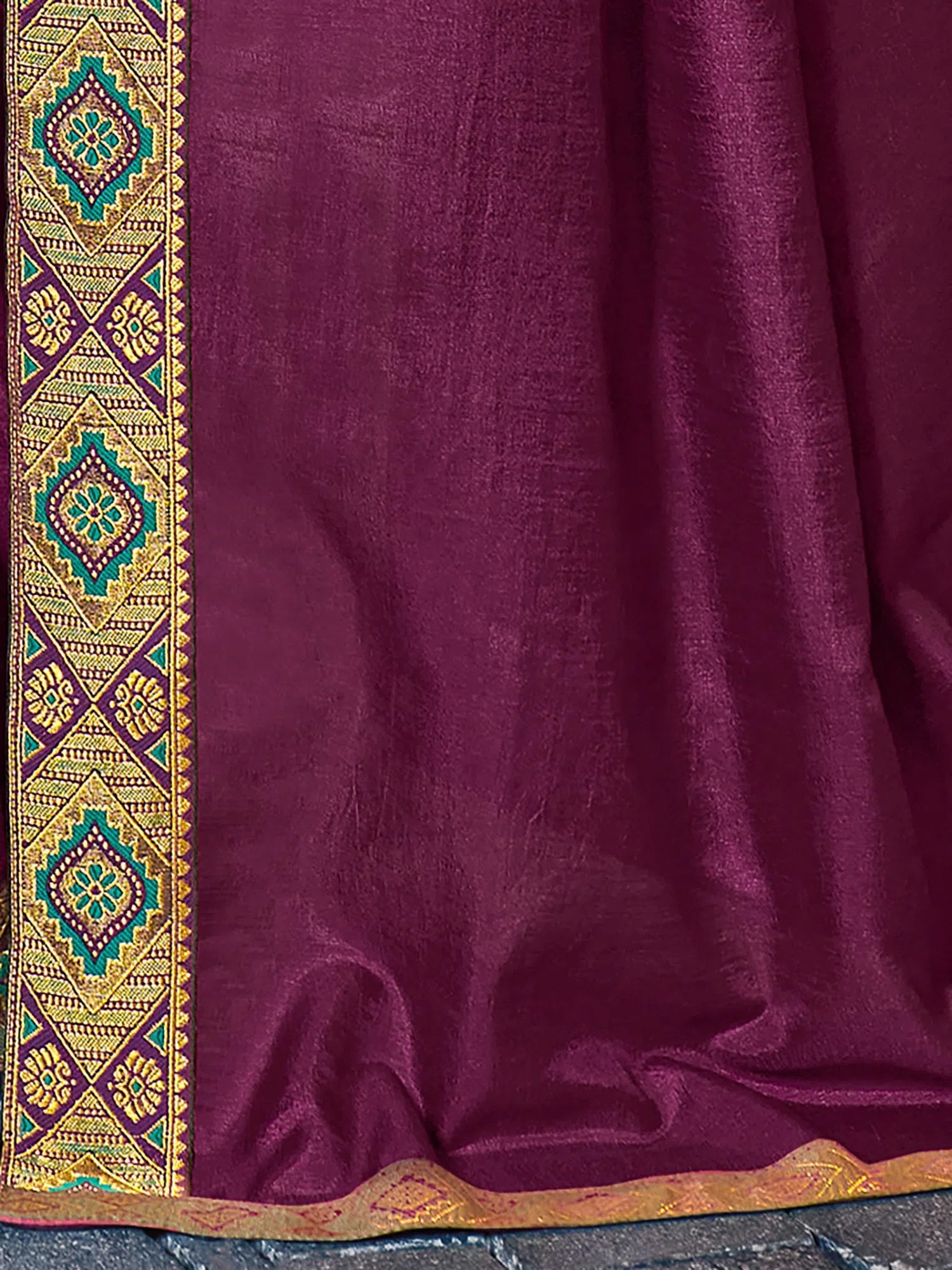 Purple Embellished Saree - Indian Sarees & Blouse
