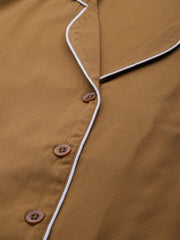 Indian Needle Women Brown Qulity Night suit