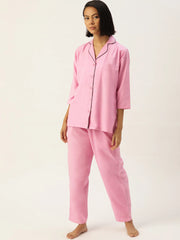 Indian Needle Women Peppy Pink Night suit