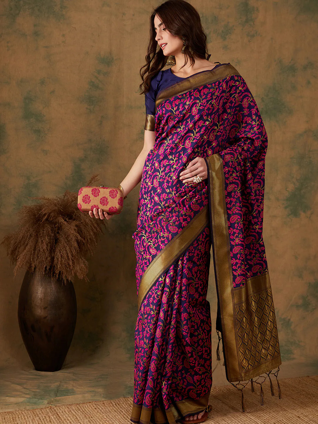 Womens Fashion Ethnic Multi Color Sarees-MLSHWSA1095MUL0ONE