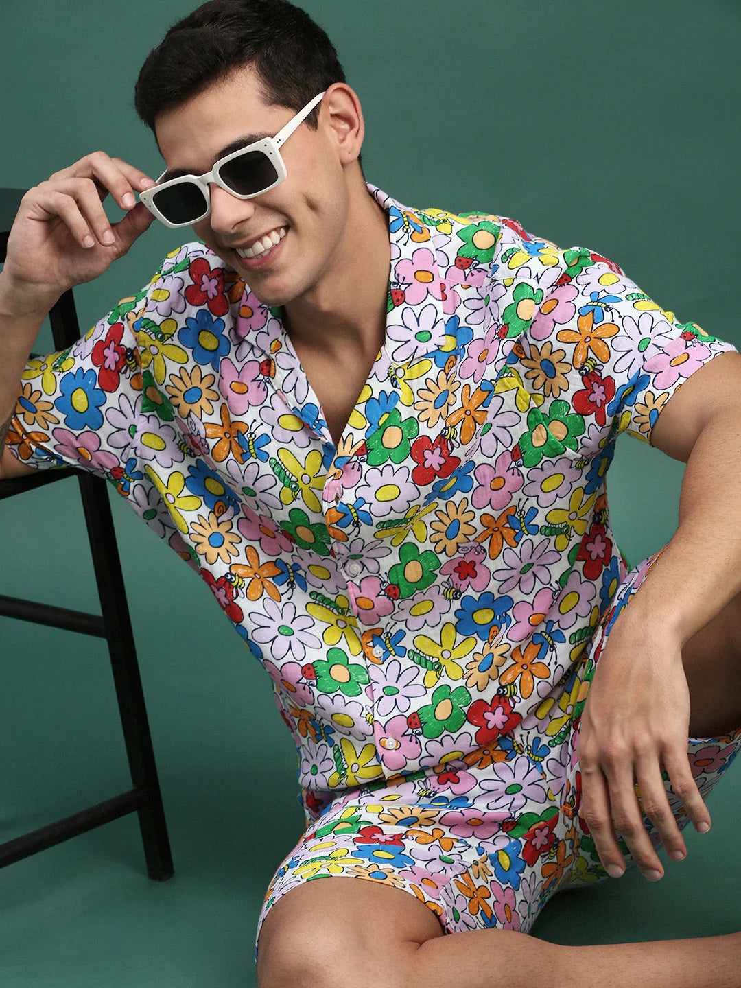 Men's Printed Co Ord Sets | Cuban Collar Two Piece Sets