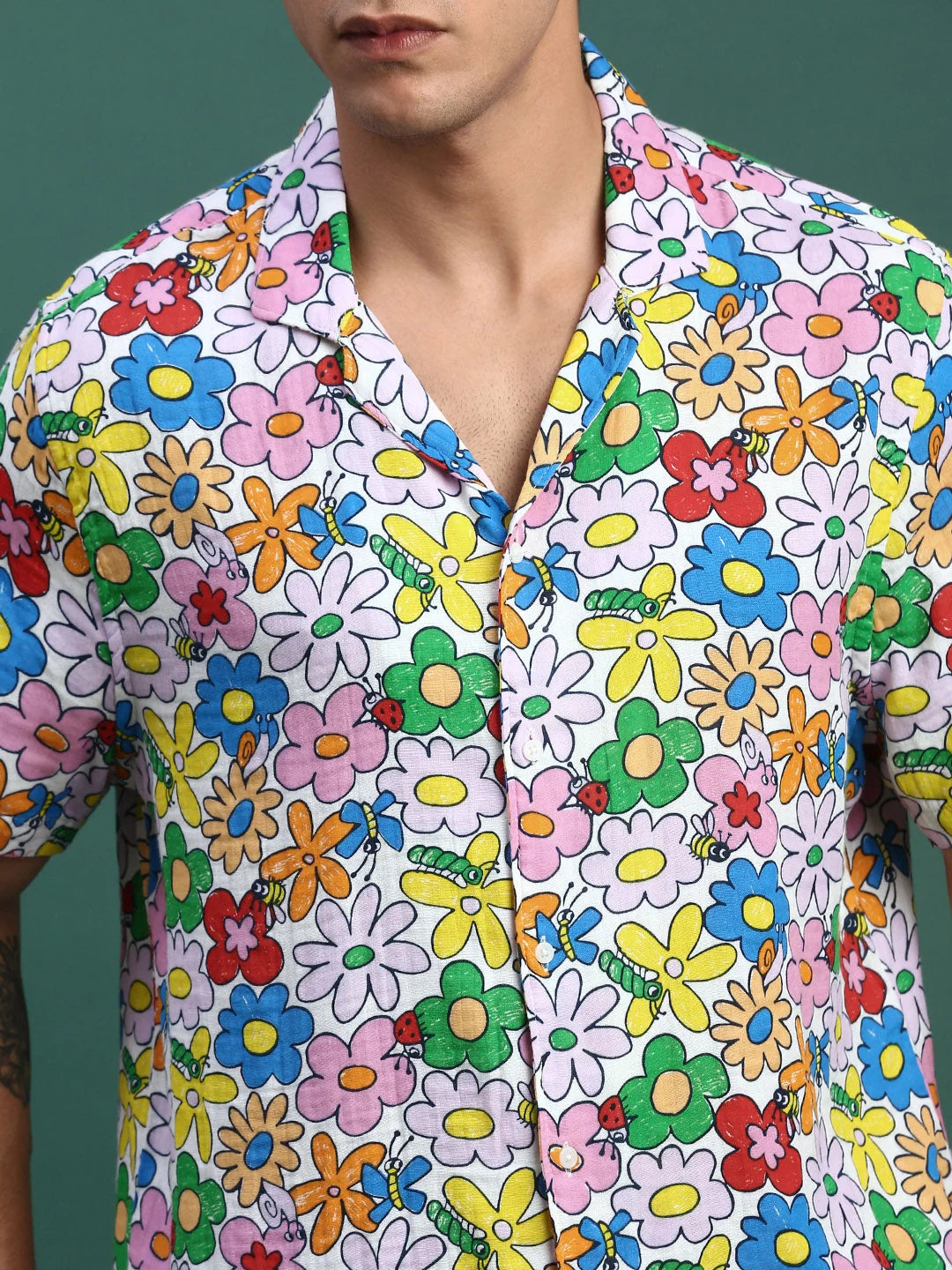 Men's Printed Co Ord Sets | Cuban Collar Two Piece Sets