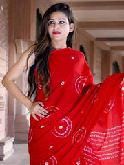 Women's Dola Black Printed Designer Saree With Blouse Piece-JANY4003