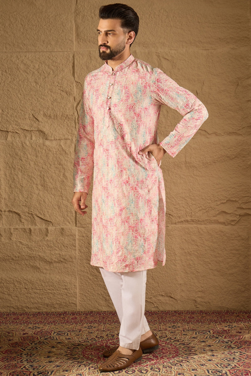 Multi Viscose Rayon Ethnic Motifs Printed Straight Kurta HOPMKU1308 | 