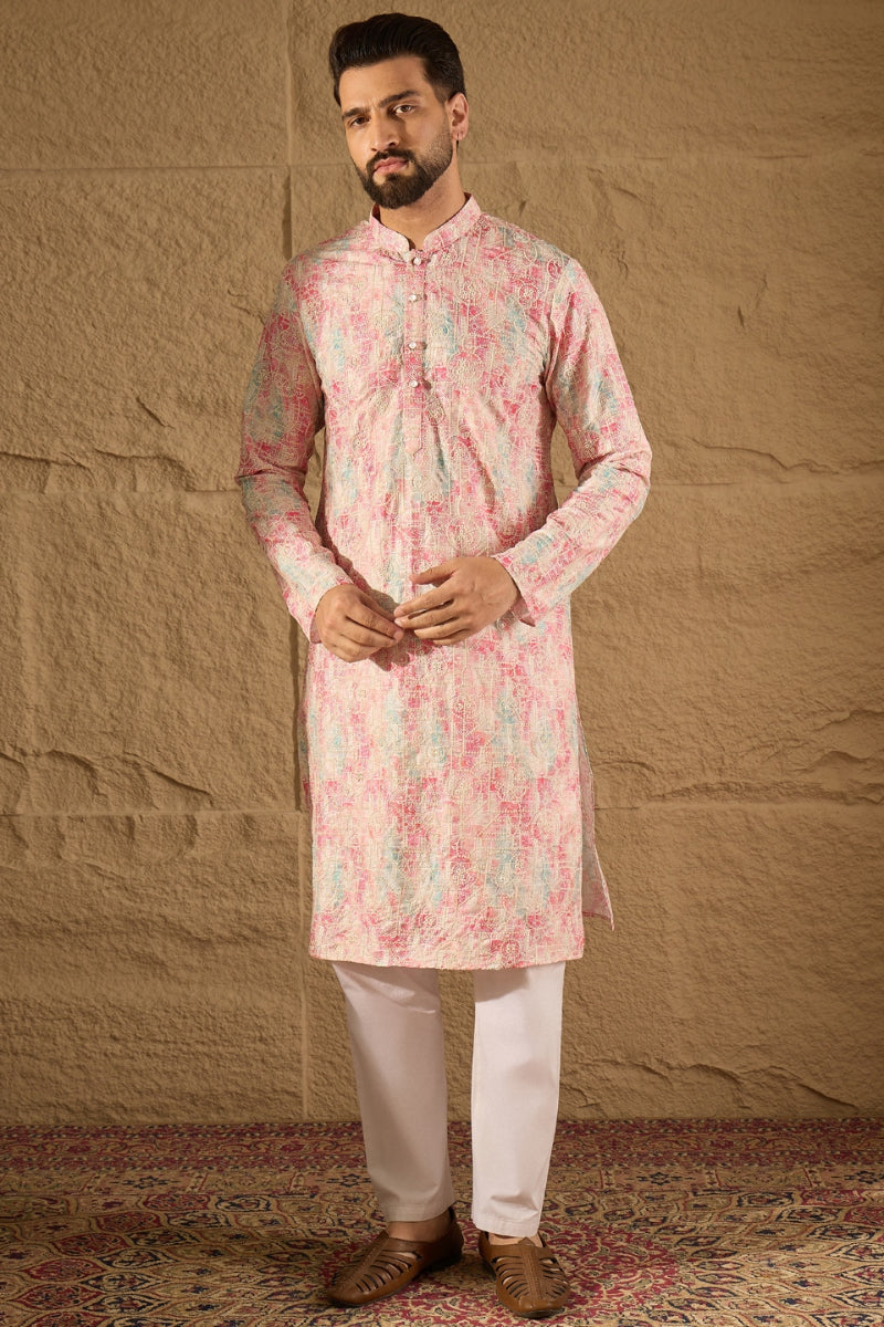 Multi Viscose Rayon Ethnic Motifs Printed Straight Kurta HOPMKU1308 | 