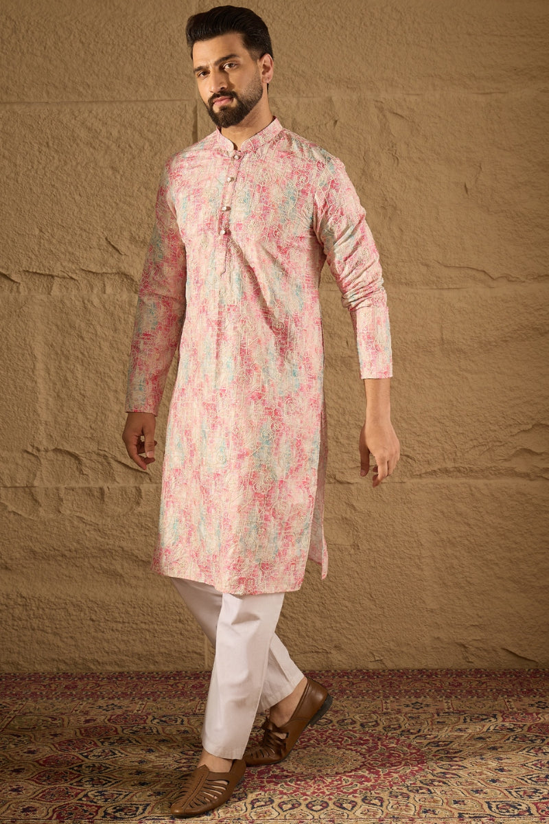 Multi Viscose Rayon Ethnic Motifs Printed Straight Kurta HOPMKU1308 | 