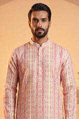 Multi Silk Blend Abstract Printed Kurta MKU2257