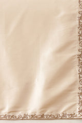 Off White Silk Blend Solid Embroidered Kurta & Trouser With Dupatta MKPD1021