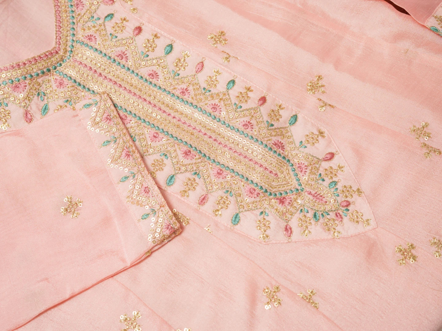 Women Ethnic Motifs Embroidered Kurta With Trousers & Dupatta