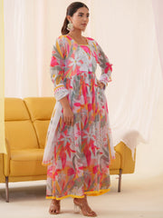 Women Ethnic Motifs Embroidered Kurta With Trousers & Dupatta-MLWSHKS4293WHT