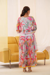 Women Ethnic Motifs Embroidered Kurta With Trousers & Dupatta-MLWSHKS4293WHT