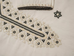 Women Ethnic Motifs Embroidered Kurta With Trousers & Dupatta-MLWSHKS4295BLK