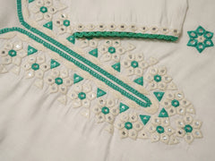 Women Ethnic Motifs Embroidered Kurta With Trousers & Dupatta-MLWSHKS4296GRN