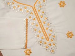 Women Ethnic Motifs Embroidered Kurta With Trousers & Dupatta-MLWSHKS4297YLW