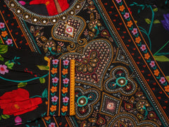 Women Ethnic Motifs Embroidered Kurta With Trousers & Dupatta-MLWSHKS4300BLK