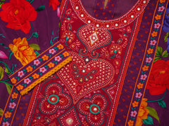 Women Ethnic Motifs Embroidered Kurta With Trousers & Dupatta-MLWSHKS4301PUP
