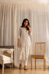 Linen Cotton White Colour Top Bottom Dupatta Set-MLWSHKS4342WHT