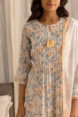 Linen Cotton White Colour Top Bottom Dupatta Set-MLWSHKS4342WHT