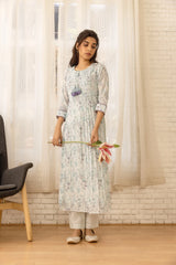 Linen Cotton White Colour Top Bottom Dupatta Set-MLWSHKS4344WHT