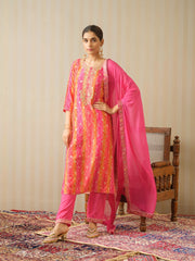 Dola Jecquard Pink Colour Top Bottom Dupatta Set-MLWSHKS4349PNK