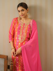 Dola Jecquard Pink Colour Top Bottom Dupatta Set-MLWSHKS4349PNK