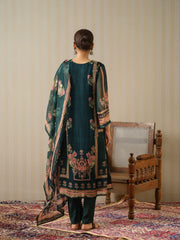 Oraganza Fabric Green Colour Top Bottom Dupatta Set-MLWSHKS4350GRN
