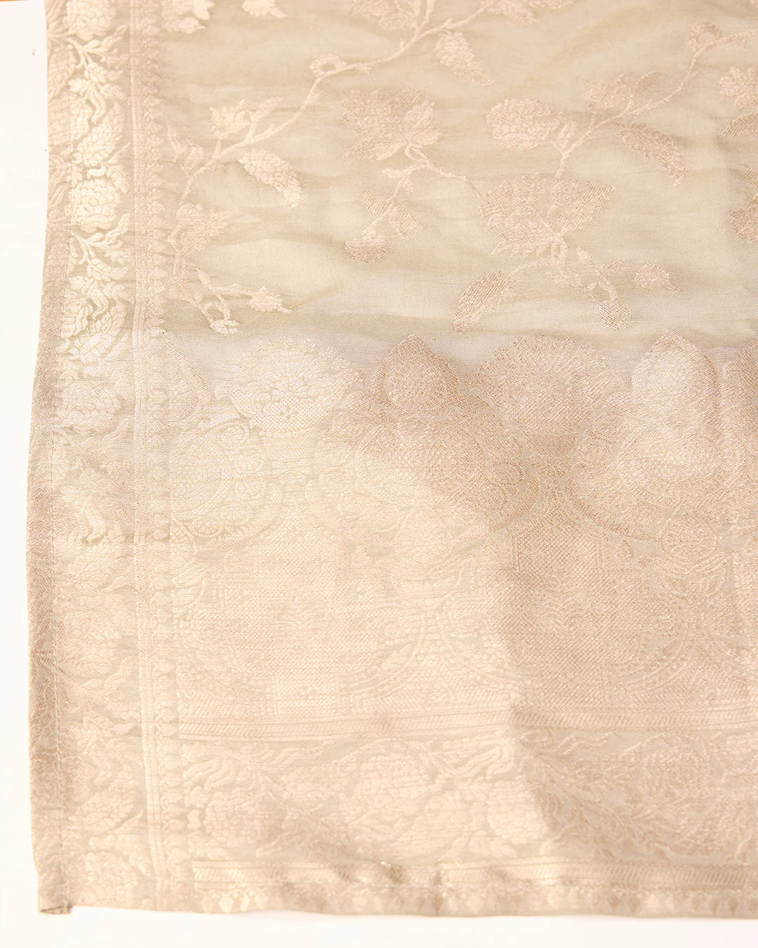 Chinon Silk Fabric Olive Colour Top Bottom Dupatta Set