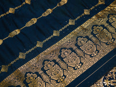Chinon Silk Fabric Navy Blue Colour Top Bottom Dupatta Set-MLWSHKS4352MBL