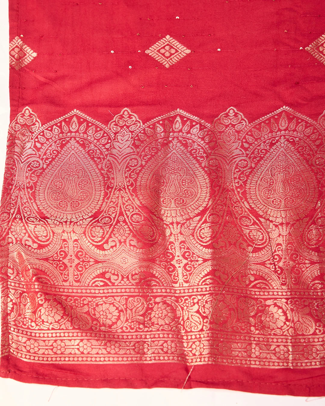 Chinon Silk Fabric Maoon Colour Top Bottom Dupatta Set